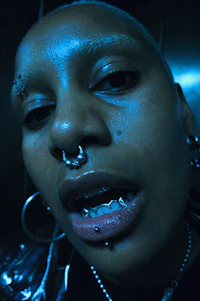 a person with piercings